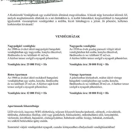 Korkostolo Vendeghazak Apartment Aggtelek