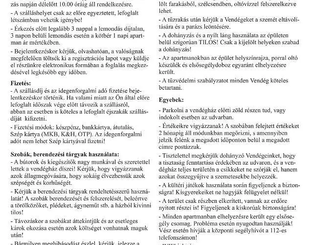Korkostolo Vendeghazak * Aggtelek